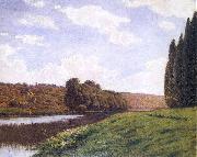 Aleksander Gierymski Italian Landscape with Cypresses oil painting
